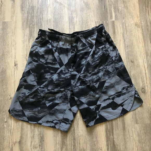 Nike Other - Nike DRI-FIT Black Gray Digital Print Shorts